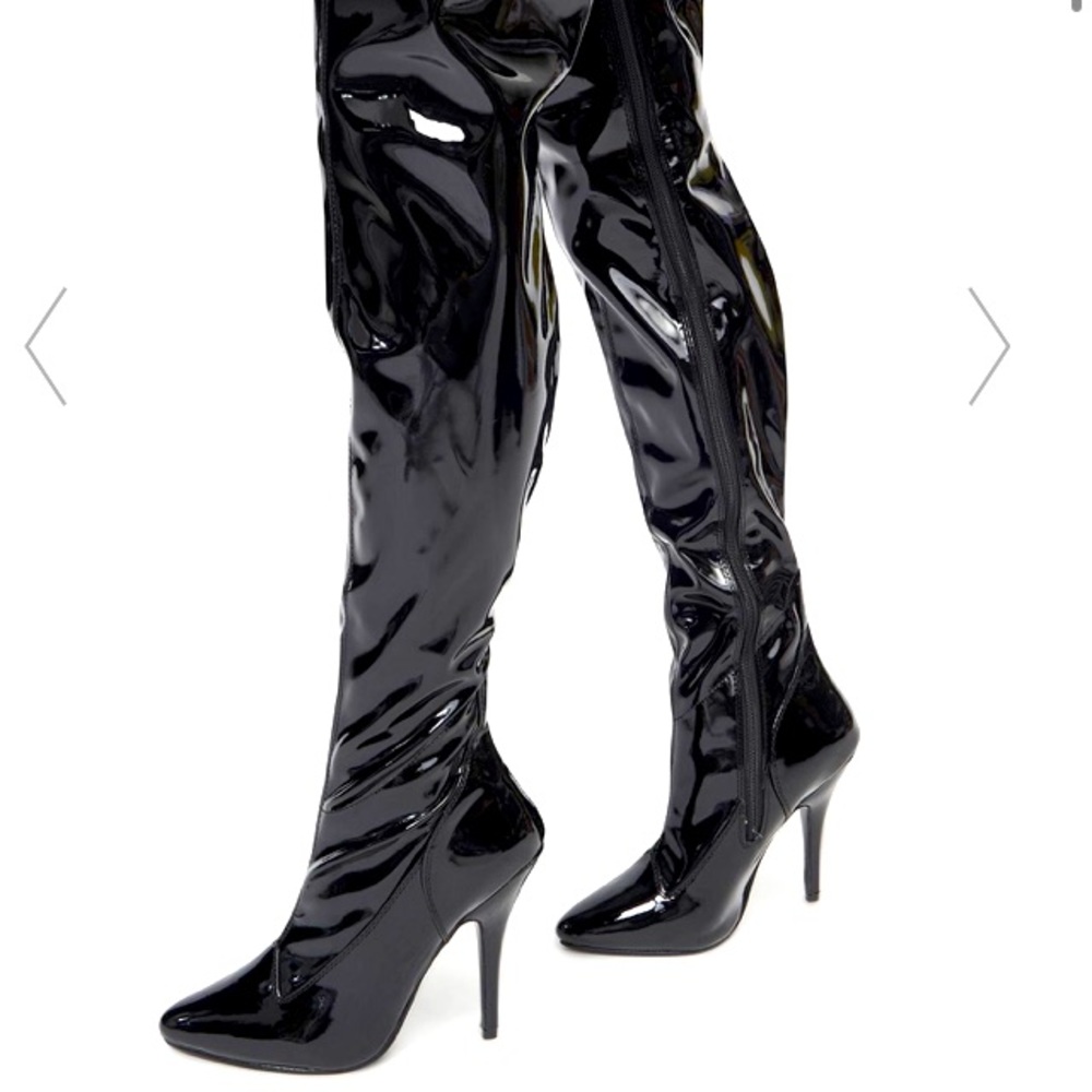 Sexy Thigh High Pleather Boots 💋